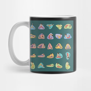 Yoga Poses Illustration Mug